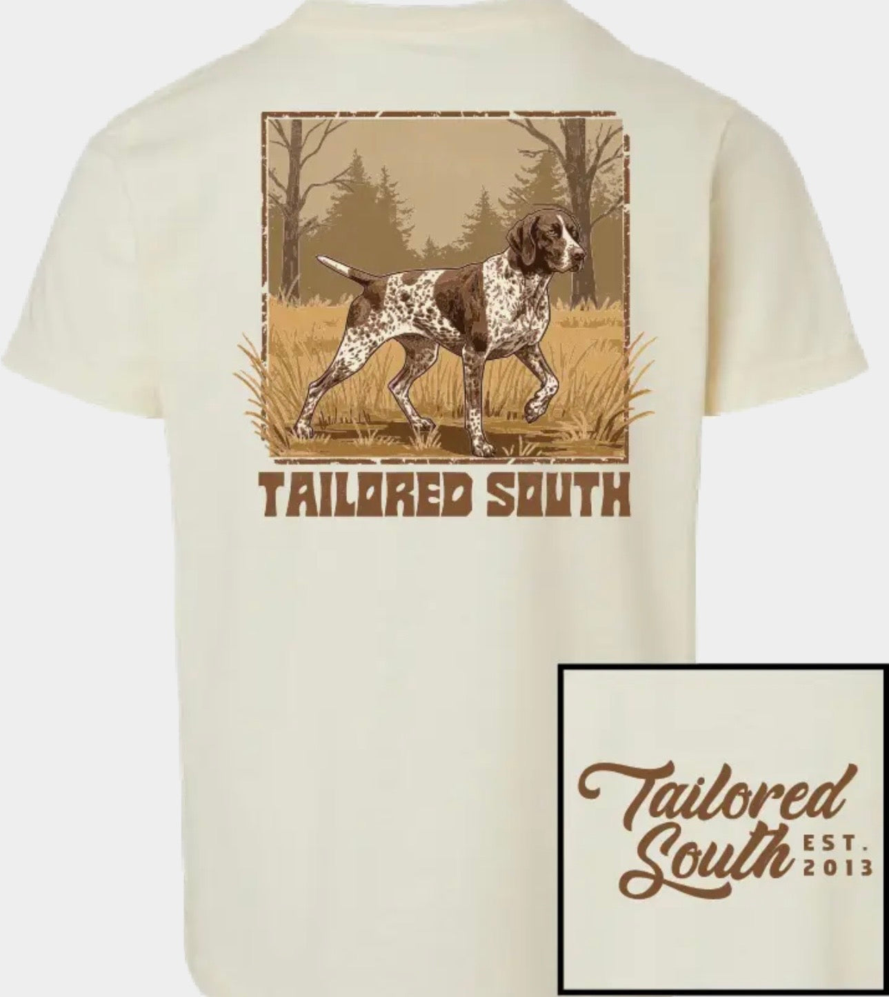 Tailored South Bird Dog Hunting Graphic Tee