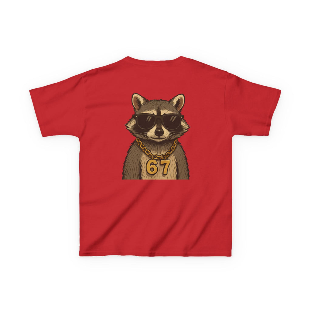 '67 Cool Raccoon Youth T-Shirt – Funny Animal Graphic Tee for Kids