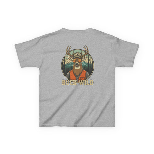 Buck Wild Kids T-Shirt – Deer Graphic Hunting Tee for Youth