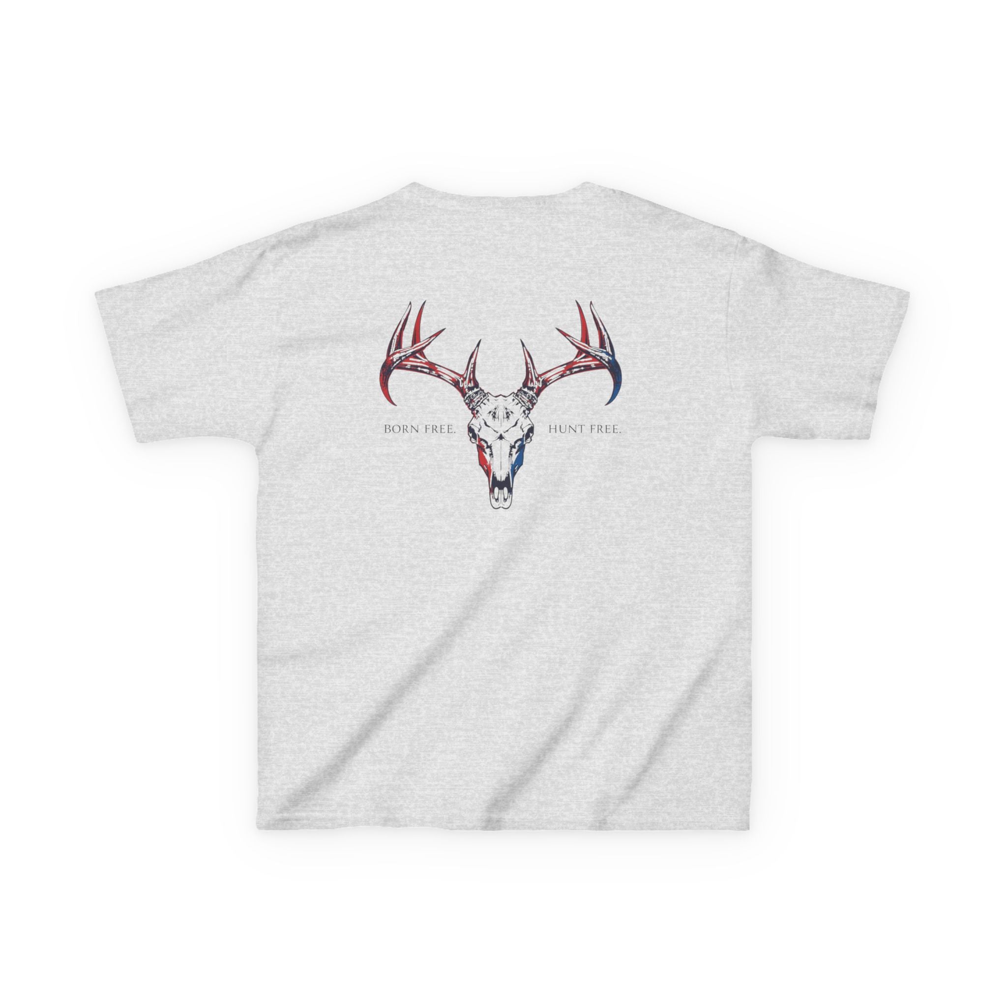 Born Free. Hunt Free. Kids T-Shirt | Youth Patriotic Hunting Graphic Tee
