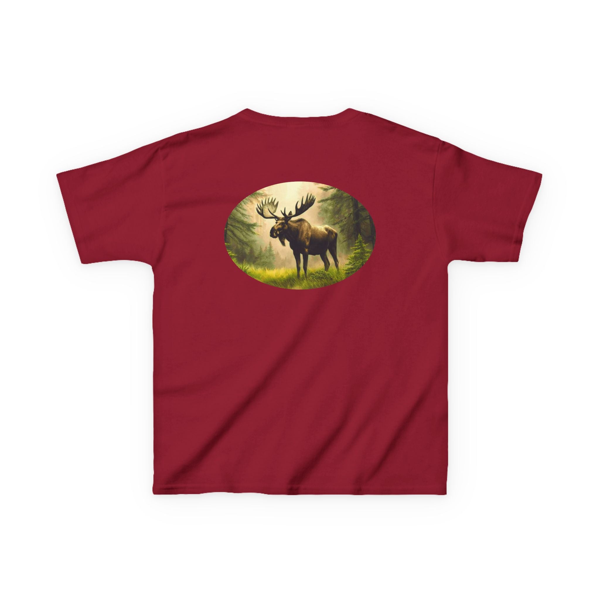 Majestic Moose in the Pines Graphic Youth T-Shirt | Wilderness Wildlife Outdoor Tee