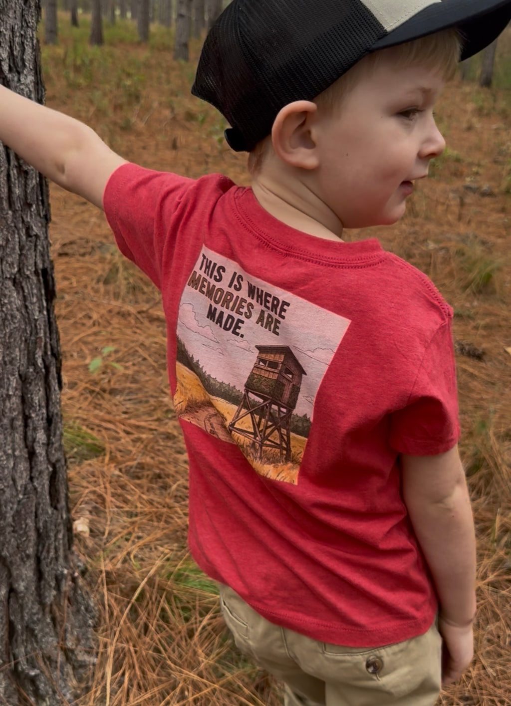 This Is Where Memories Are Made – Toddler Hunting & Outdoors T-Shirt