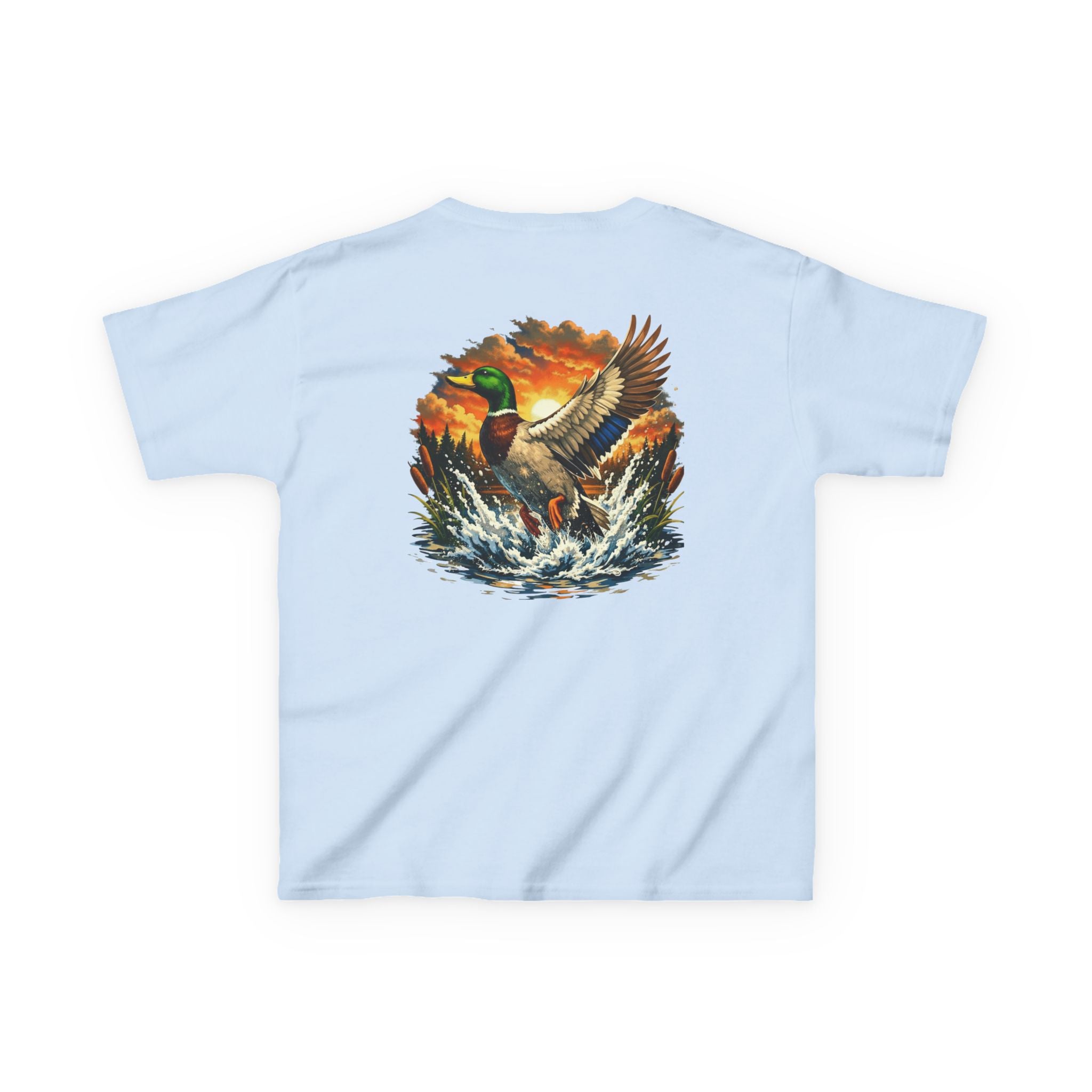 Mallard Splash Kids T-Shirt – Duck Graphic Outdoor Tee for Youth