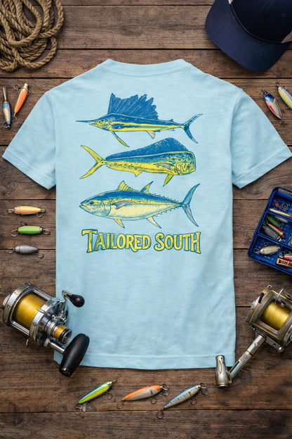 Tailored South Offshore Fishing Graphic Tee