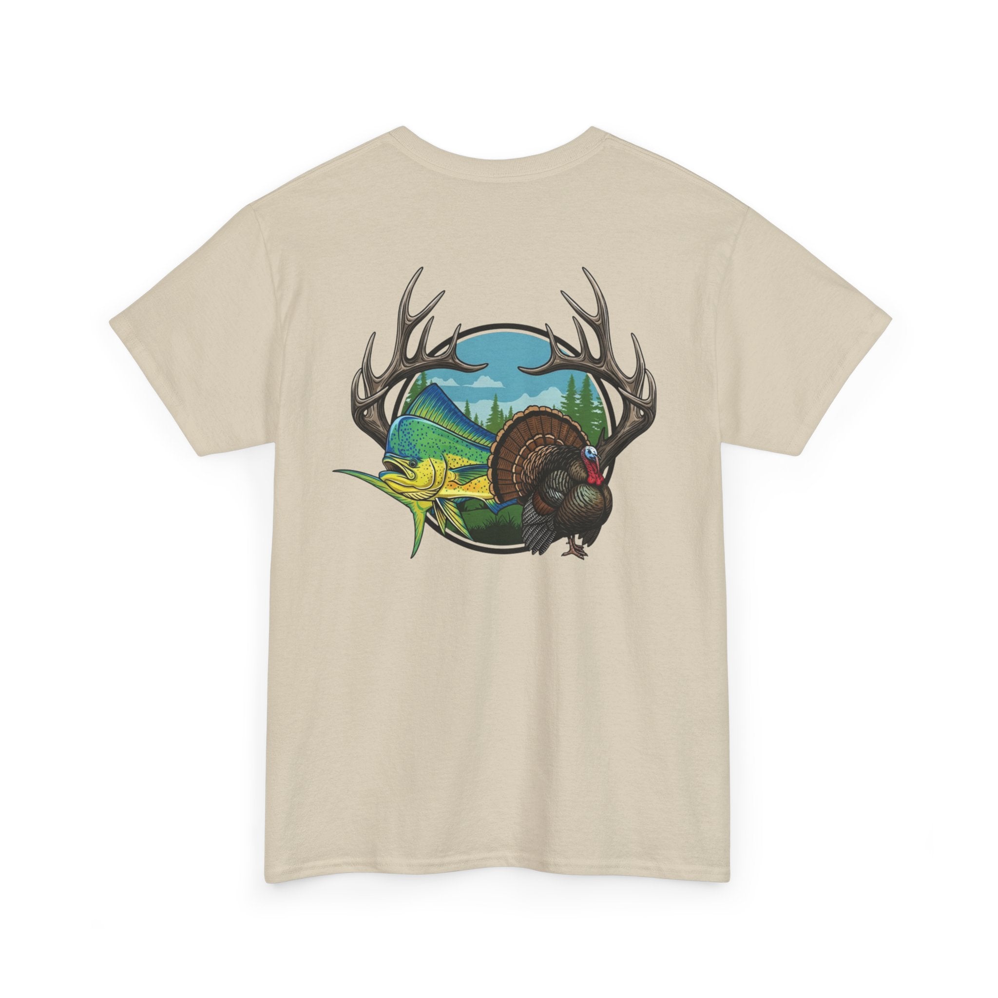 Antler, Turkey & Mahi T-Shirt – Outdoor Lifestyle Graphic Tee
