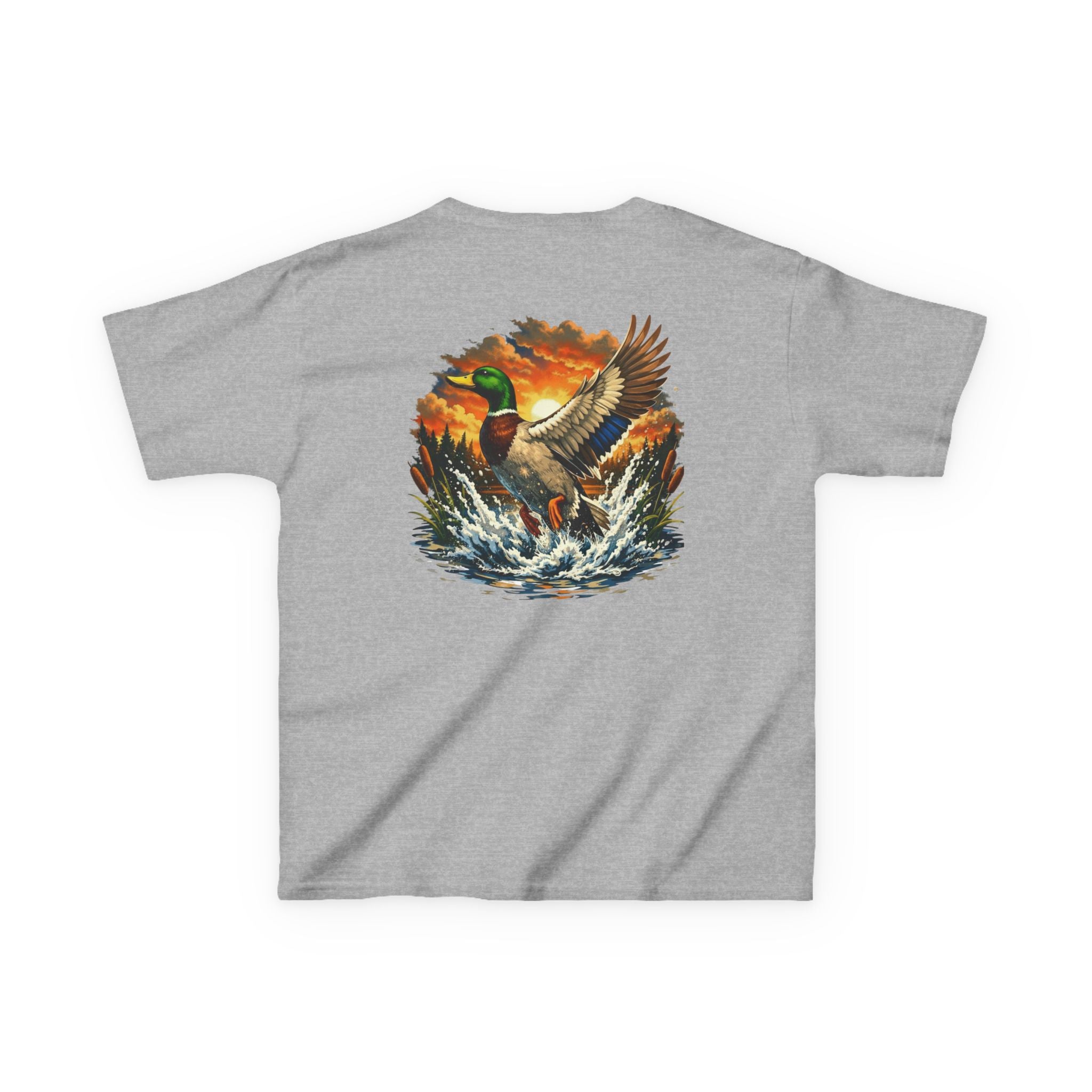 Mallard Splash Kids T-Shirt – Duck Graphic Outdoor Tee for Youth