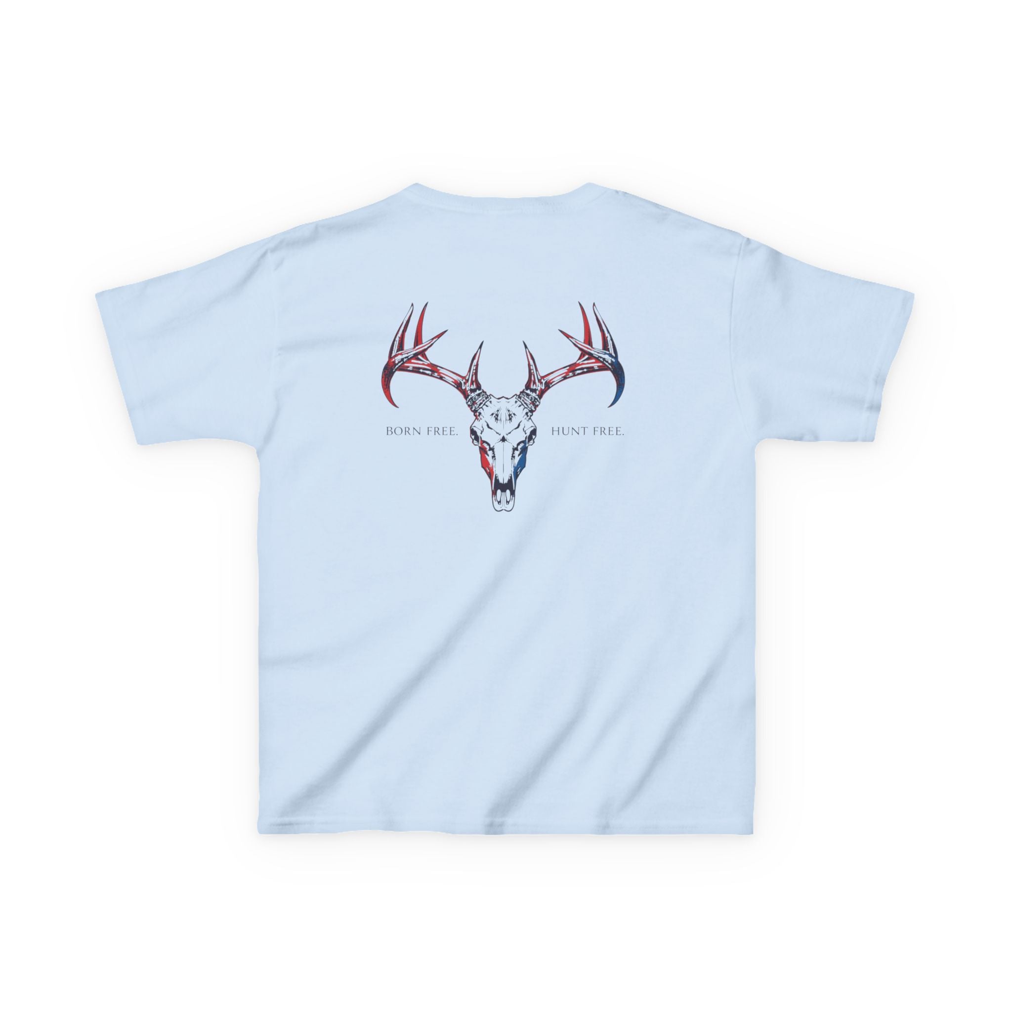 Born Free. Hunt Free. Kids T-Shirt | Youth Patriotic Hunting Graphic Tee