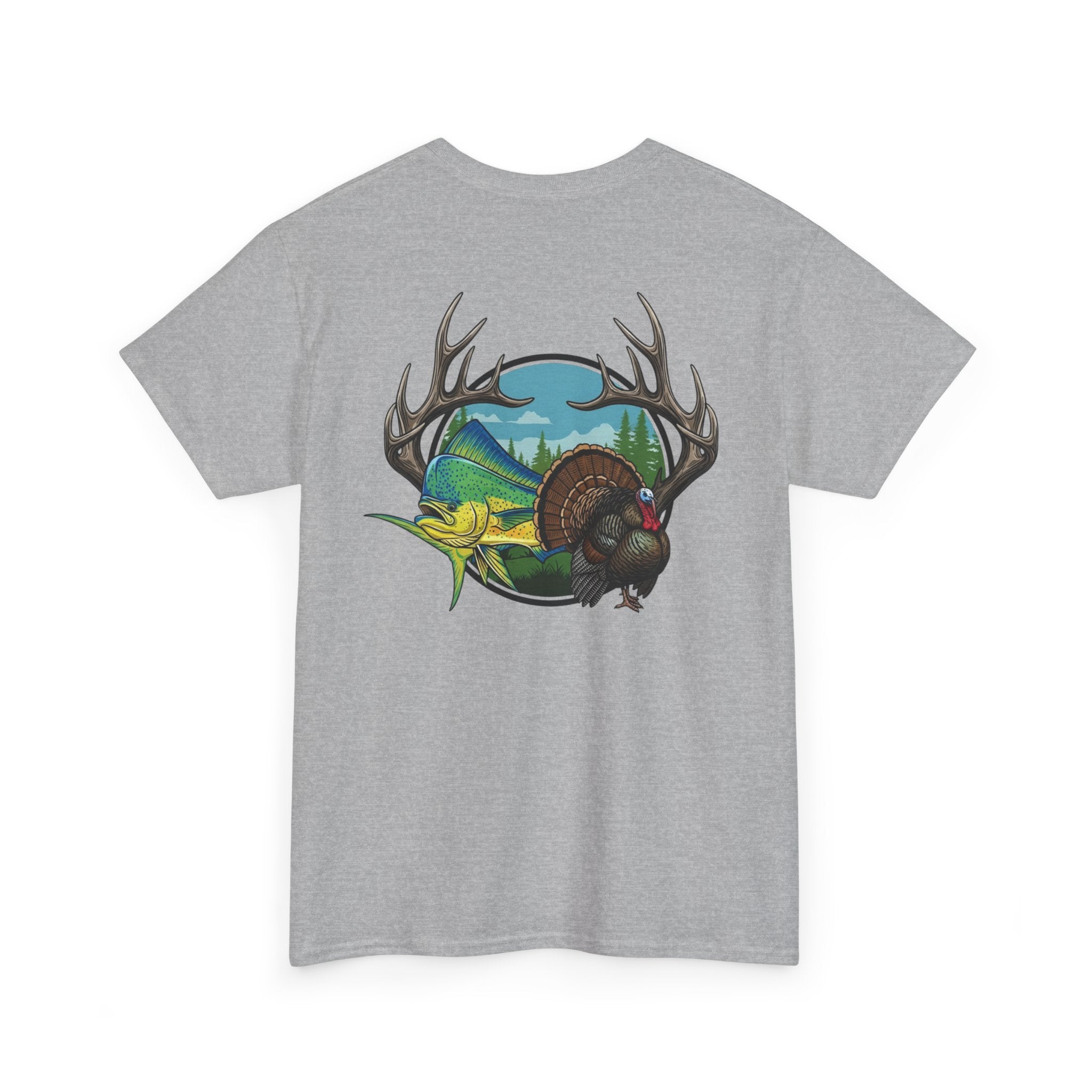Antler, Turkey & Mahi T-Shirt – Outdoor Lifestyle Graphic Tee
