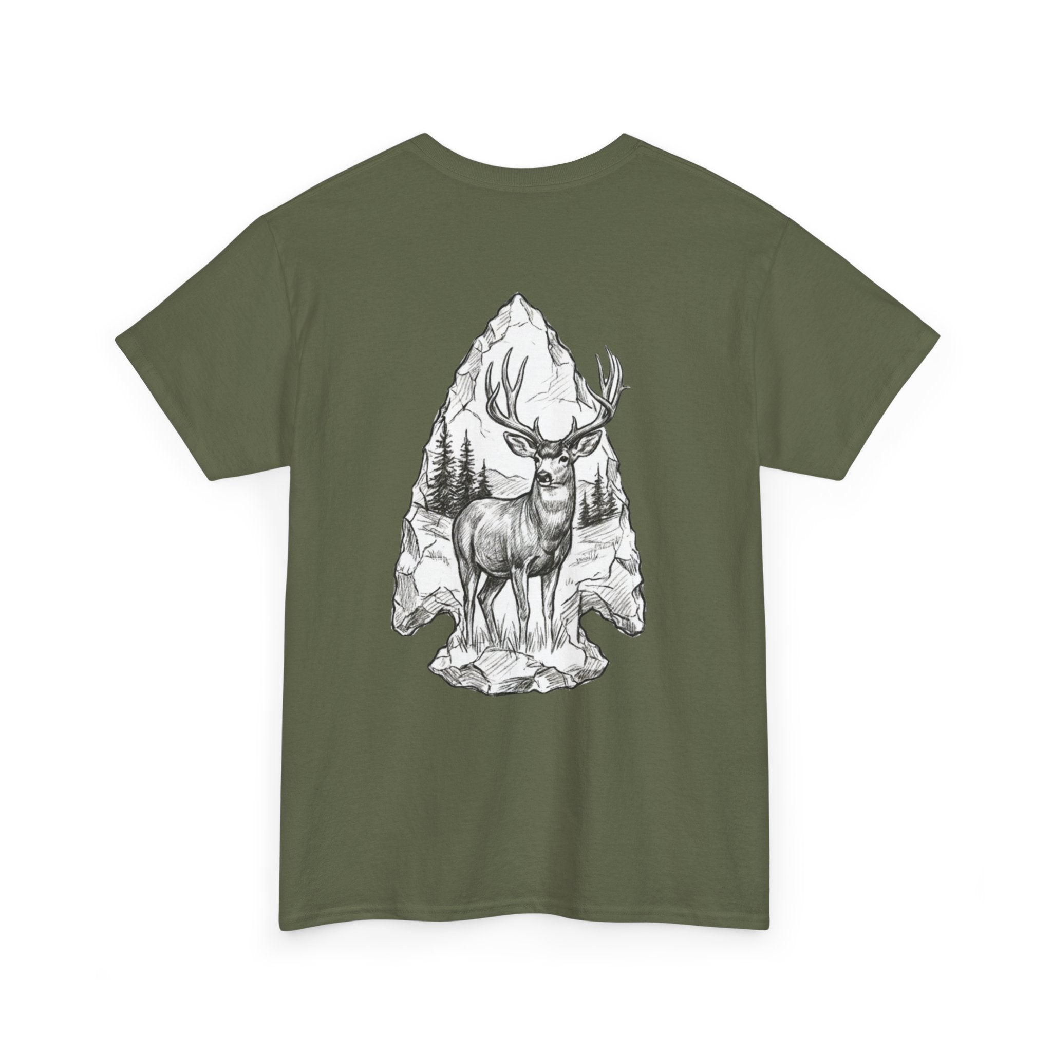 Mule Deer Arrowhead T-Shirt – Classic Deer Hunting Graphic Tee