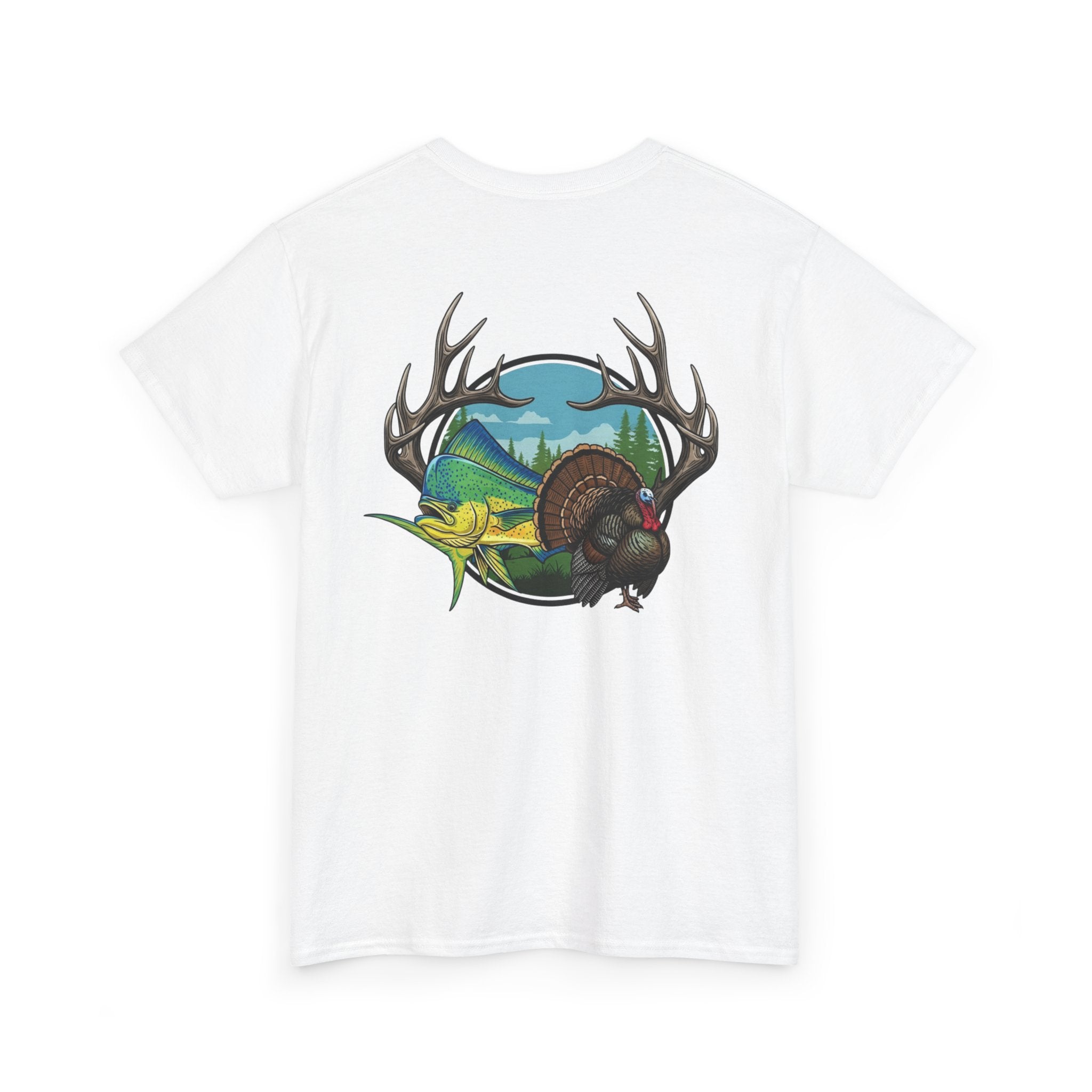 Antler, Turkey & Mahi T-Shirt – Outdoor Lifestyle Graphic Tee