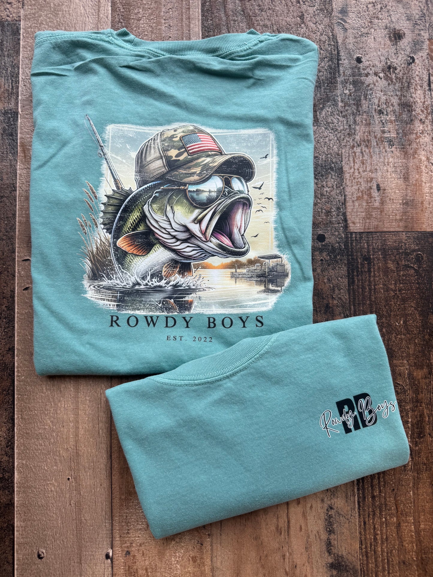 American Flag Bass Youth Tee