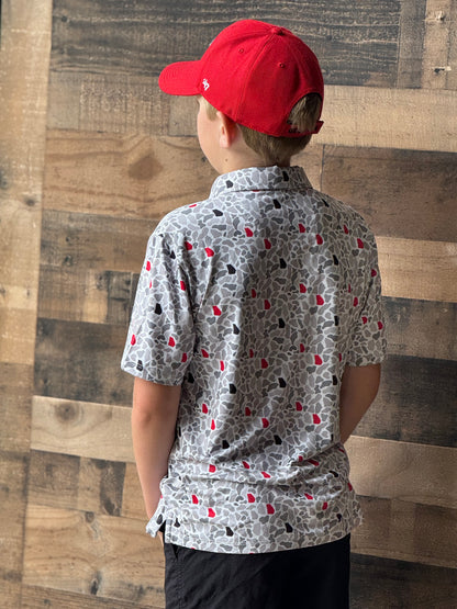 Boys GA Camo Polo