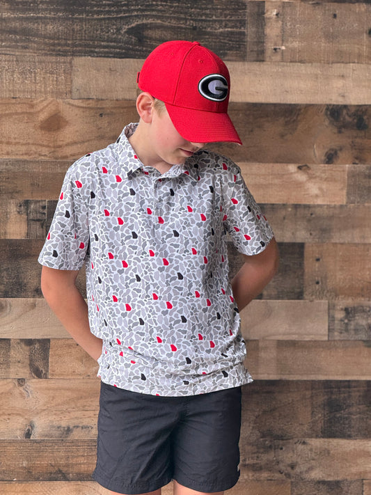 Boys GA Camo Polo