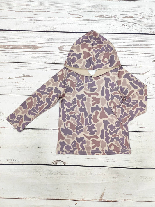 Boys Performance Camo Hoodie