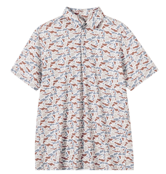 Boys Woodland Camo Polo
